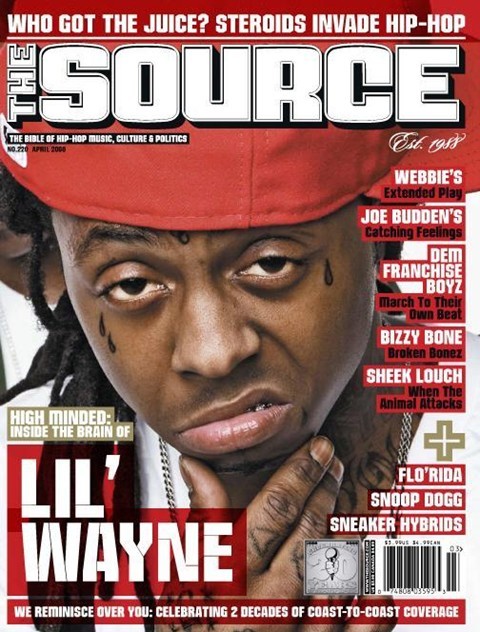 Lil Wayne en couverture de The Source